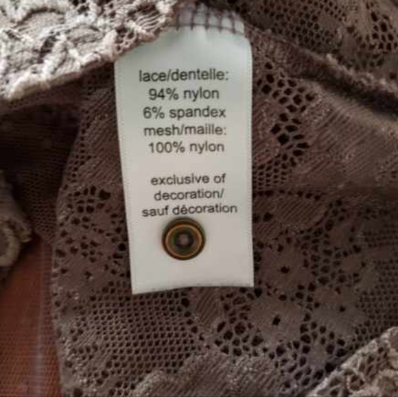 Maurices Brown High Neck Sheer Lace Boho Top size XXL - Picture 11 of 11